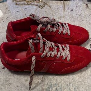 Larroude Red Athletic Shoes